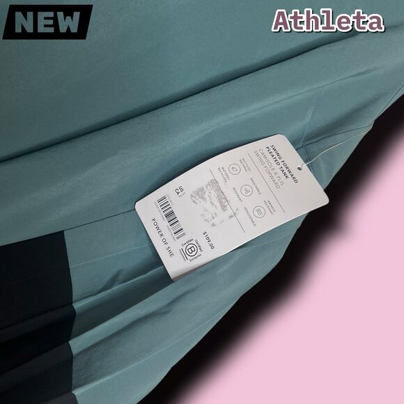 New Athleta Swing Forward Pleated Tank — NWT (Size S) - Picture 3 of 9